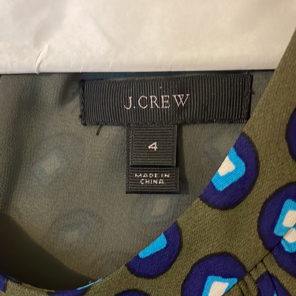 JCrew sleeveless dress with keyhole neck. Lovely olive green 4 - Picture 4 of 4